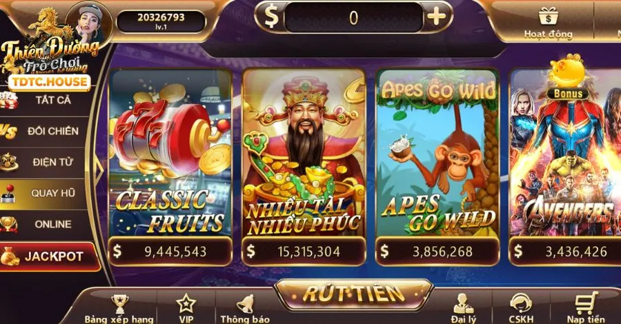 Đa dạng các loại trò chơi Slot tại K9CC